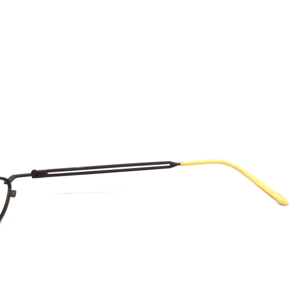 ogi Petite Eyeglasses Frames 9013 COL. 64 Brown Oval Wire Rim 42-21-140